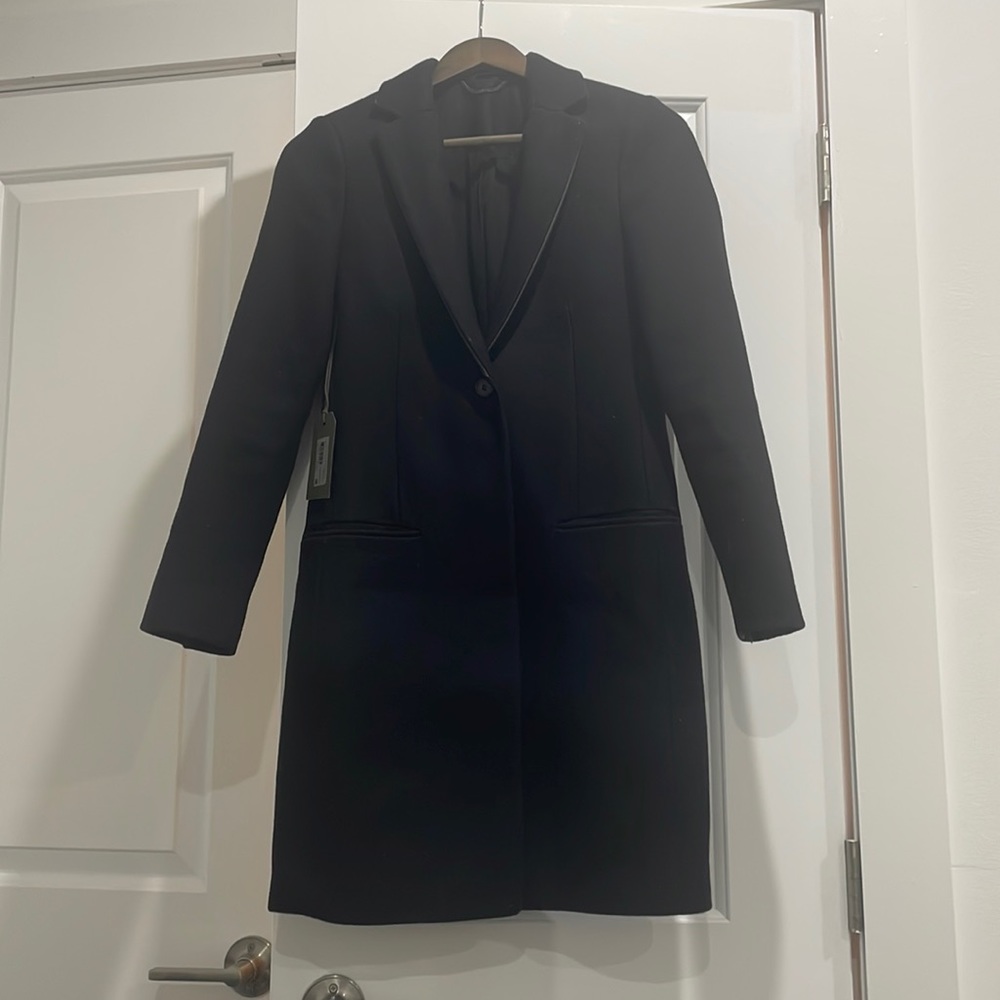 NWT! All Saints 1 button wool coat . Size US2